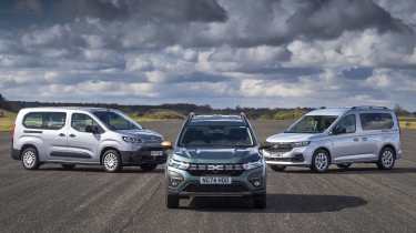 Сравнение Dacia Jogger, Toyota Proace City Verso и Ford Tourneo Connect